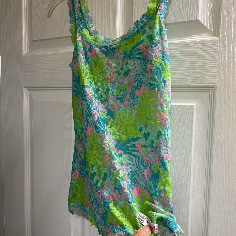 Lilly Pulitzer hanky panty stretch tank top
